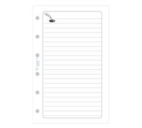 Exacompta - Recharge Agenda Exatime 17 - 47 feuillets de Notes | Ligné, Papier blanc Clairefontaine , Dimensions 10, 5x17, 2 cm, Fabriqué en France