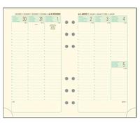 Exacompta - Recharge Agenda Exatime 17 Etroit - Semainier - Janv à déc 2027 | La Semaine sur 2 pages, RDV par 1/2h, Papier ivoire Clairefontaine, Coins détachables, Fabriqué en France