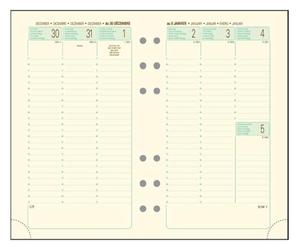 Exacompta - Recharge Agenda Exatime 17 Etroit - Semainier - Janv à déc 2027 | La Semaine sur 2 pages, RDV par 1/2h, Papier ivoire Clairefontaine, Coins détachables, Fabriqué en France