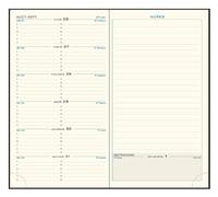Exacompta Recharge Agenda semainier Espace 17 - 9x17,5cm - Janv à déc 2026