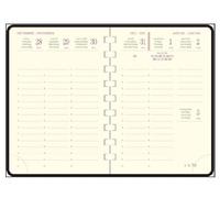 Exacompta Recharge Agenda Semainier Eurotime 13S - 9x13cm Janv à déc 2027