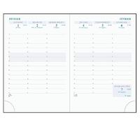 EXACOMPTA Recharge semainier poche Horizons 15 tranche or répertoire 155x105 mm