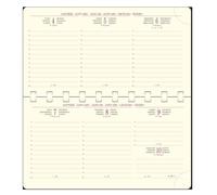 Exacompta Recharge Agenda Semainier Temporel 16S - 9x16cm - Janv à déc 2027