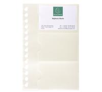 EXACOMPTA Recharge de 10 pochettes détachables pour porte cartes de visite Exactive® - 19x12,5cm - Cristal