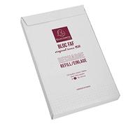Exacompta - Recharge bloc FAF 12522E - 170 feuilles microperforées 16 x 10 cm uni blanc