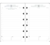Exacompta - 14350E - Recharge Exatime 14 - Journalier 1 jour/page - 8,1 x 12,6 cm - Janvier à décembre 2025