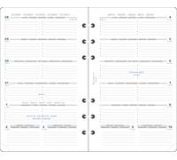 Exacompta - 18212E - Recharge Exatime 17 - 10,5 x 17,2 cm - Semainier janvier à décembre 2025