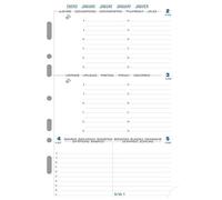 EXACOMPTA - Recharge Exatime 21 - Janv. à Déc. 2020 -1 semaine sur 2 pages - 21 x 14.2 cm