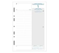 Exacompta - 28245E - Recharge Exatime 21 - Journalier millésimé 1er semestre - 14,2 x 21 cm - Janvier à juin 2026