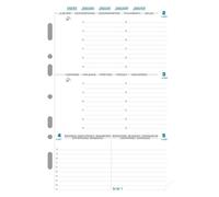Exacompta Recharge Exatime 21 Semaine Sur 2 Pages Horizontal 210x142 Mm