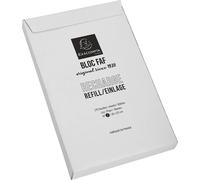 EXACOMPTA Recharge pour socle Bloc n° 2 blanc vierge blanc 5 x 200 feuilles