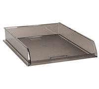 Exacompta - Réf. 10027D - 1 Corbeille à courrier B4 - dimensions 35,4x27,2x6,4 cm - pour documents au format B4 - chemises ou dossiers - couleur gris translucide