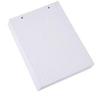 Exacompta - Fiches bristol Réf. 10608E - A5 148x210 mm 5x5 quadrillées perforées blanc - lot de 100