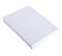 Exacompta - Réf. 10703E - Paquet de 100 fiches sous film - bristol dots non perforé - format 125 x 200 mm - papier Clairefontaine certifié PEFC - couleur blanc