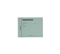 Exacompta - Réf 110Z - Guildhall - Bloc-messages téléphoniques 101 x 127 mm, 100 feuilles par bloc, en-têtes pré-imprimés pour un enregistrement précis et détaillé - Bleu, Lot de 5