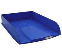 Exacompta - Réf. 11124D - Lot de 6 corbeilles à courrier COMBO STYLI NeoDeco - pour documents au format A4+ - dim 34x25 x6,5 cm - porte étiquette - peut contenir 500 feuilles - couleur bleu de France