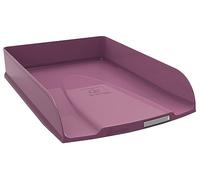 Exacompta - Réf. 11138D - 1 corbeille à courrier COMBO STYLI Skandi - pour documents au format A4+ - dim 34 x 25 x 6,5 cm - porte étiquette - peut contenir 500 feuilles - couleur vieux rose