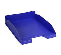 Exacompta - Réf. 113101D - 1 corbeille à courrier COMBO MIDI - dimensions utiles 34 x 25 x 6,5 cm - pour format A4 + - peut contenir 500 feuilles - couleur bleu cobalt - Certifié Ange Bleu