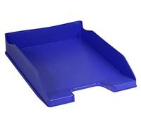 Exacompta - Réf. 113101D - Lot de 6 corbeilles à courrier COMBO MIDI - dimensions utiles 34 x 25 x 6,5 cm - pour documents au format A4 + - couleur bleu cobalt - Certifié Ange Bleu