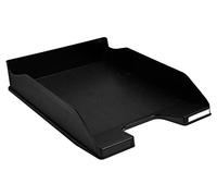 Exacompta Corbeille à courrier Midi Combo – A4+ 34×25×6,5 cm 500 feuilles Noir certifié Ange Bleu