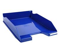 Exacompta - Réf. 113203D - 1 corbeille à courrier COMBO MIDI - dimensions utiles 34 x 25 x 6,5 cm - pour format A4 + - peut contenir 500 feuilles - couleur bleu royal glossy