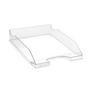 Exacompta - Réf. 113223D - 1 corbeille à courrier COMBO MIDI - dimensions utiles 34 x 25 x 6,5 cm - pour format A4 + - peut contenir 500 feuilles - couleur cristal glossy