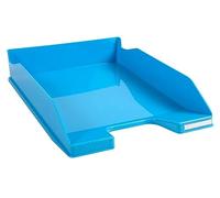 EXACOMPTA Corbeille à courrier Combo Midi Iderama – A4+ 34×25×6,5 cm 500 feuilles Turquoise brillant