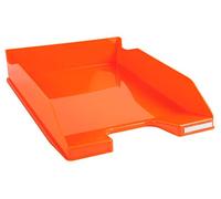 Exacompta - Réf. 113288D - 1 corbeille à courrier COMBO MIDI - dimensions utiles 34 x 25 x 6,5 cm - pour format A4 + - peut contenir 500 feuilles - couleur tangerine glossy