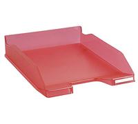 Exacompta - Réf. 11354D - 1 corbeille à courrier COMBO MIDI - dimensions utiles 34 x 25 x 6,5 cm - pour format A4+ - peut contenir 500 feuilles - couleur framboise translucide