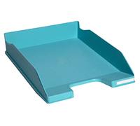 Exacompta - Réf. 11367D - 1 corbeille à courrier COMBO MIDI Forever Young - dimensions utiles 34 x 25 x 6,5 cm - pour format A4+ - peut contenir 500 feuilles - certifiée Ange Bleu - couleur turquoise