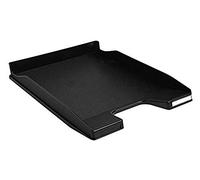 Exacompta - Réf. 11414D - Lot de 10 corbeilles à courrier COMBO MINI - dimensions 34,7 x 25,5 x 3,8 cm - pour documents au format A4 + - couleur noir - certifié Ange Bleu - capacité 250 feuilles