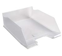 Exacompta 11523d Lot De 4 Corbeille À Courrier Maxi-Combo, 347 X 255 X 103 Mm, Cristal