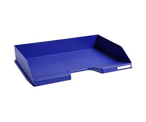 Exacompta - Réf. 117104D - Lot de 8 corbeilles à courrier COMBO à l'italienne - dimensions 25,5 x 36,5 x 6,5 cm - pour format A4+ - couleur bleu nuit - certifié Ange Bleu - capacité 500 feuilles