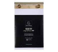 Exacompta - Réf. 12123E - 1 Bloc de bureau FAF rechargeable de 170 feuilles blanches microperforées détachables - réglure dots - Dimensions 19,7 x 11,5 cm - Format N° 3 - uni blanc