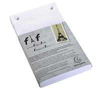 Exacompta - Réf. 12213E - Boîte de 5 recharges de bureau pour bloc FAF de 170 feuilles blanches microperforées détachables - Dimensions 18,5 x 11,5 cm - Format N° 3 - uni blanc