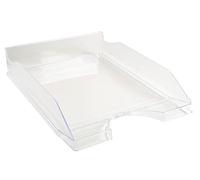 Exacompta - Réf. 12323D - 1 corbeille à courrier ECOTRAY - dimensions utiles 34 x 25 x 6,5 cm - pour documents au format A4+ - peut contenir 500 feuilles - couleur cristal