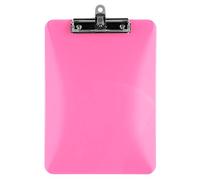 Exacompta - Réf. 12690E -1 porte-bloc Iderama avec pince et porte-stylo - Dimensions : L 31,5 cm x l 22,5 - pour feuilles A4 - couleurs aléatoires : bleu, noir, rose, vert anis, violet