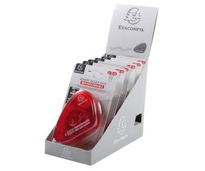 Exacompta - Réf. 12997E - Carton de 36 dérouleurs d'adhésif Double-Face repositionnable pour Photos - Longueur : 15 m - Permet de Coller, décoller et recoller sans Laisser de Traces