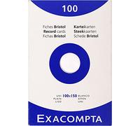 Fiche Bristol Uni Blanche 100x150 - Boite De 100