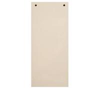 Exacompta - Réf. 13475B - Carton de 12 paquets de 100 fiches intercalaires horizontales unies perforées Forever - 105x240mm - Bulle