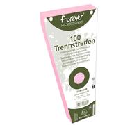 Exacompta - Réf. 13535E - Carton de 6 paquets de 100 fiches intercalaires trapézoïdales unies perforées Forever - 105x240mm - Rose