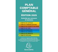 Exacompta - Réf. 14001E - 1 Plan comptable général - couverture plastique - format 17,5x9cm - autorisé aux concours et aux examens - remis à jour chaque année et à chaque changement de règlementation