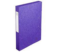 Exacompta Boîte de classement Cartobox Dos 40 mm Carte lustrée A4 Violet
