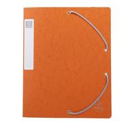 Exacompta - Réf. 14017H - 10 boites de classement avec élastiques CARTOBOX - livrées à plat - dos de 4 cm - carte lustrée 7/10ème - 600g/m² - dimensions 25x33cm - format à classer A4 - coloris orange