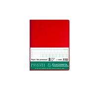 Exacompta - Réf. 14080E - 1 Piqûre à tête paresseuse 8 colonnes sur 1 page - 31 lignes - 80 pages foliotées - format vertical 320 x 250 mm - 4 couleurs aléatoires, jaune, bleu, rouge, vert