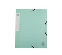 Exacompta - Réf. 14460E - Boite de classement avec élastiques CARTOBOX - livrée à plat - dos de 4 cm - en carte lustrée Aquarel - dimensions 25 x 33 cm - pour A4 - Couleur aléatoire