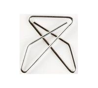 Exacompta - Réf- 14765E - Carton de 2000 attaches lettres croisées - Trombones papillon - 30 x 40 mm - Accessoires de bureau - Pour relier les piles de documents non perforés - Couleur argent