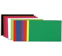 Exacompta - Réf. 160001E - Paquet de 100 chemises rigides FLASH 220 g/m2 aux teintes vives - 100% recyclées et certifiées Ange Bleu - dimensions 24x32 cm pour format A4 - 10 Couleurs assorties