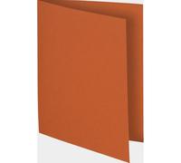 Exacompta - Réf. 160007E - Carton de 5 paquets de 100 chemises rigides FLASH 220 g/m2 aux teintes vives - 100% recyclées et certifiées Ange Bleu - dimensions 24x32 cm pour format A4 - couleur orange