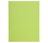 Exacompta - Réf. 160013E - Carton de 5 paquets de 100 chemises rigides FLASH 220 g/m2 aux teintes vives - 100% recyclées et certifiées Ange Bleu - dim 24x32 cm pour format A4 - couleur tilleul